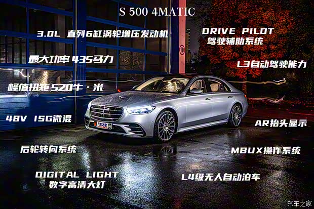 奔馳(進口) 奔馳S級 2021款 S 500 L 4MATIC
