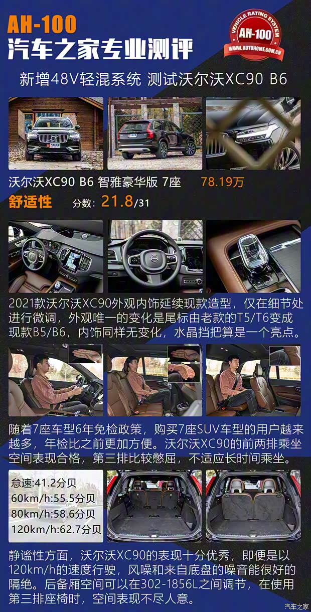 沃爾沃(進口) 沃爾沃XC90 2021款 B6 智雅豪華版 7座