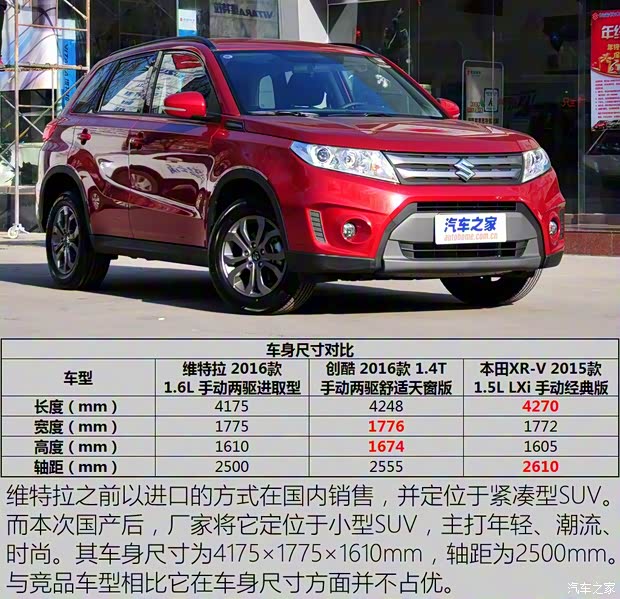 長安鈴木 維特拉 2016款 1.6L 手動兩驅(qū)進(jìn)取型