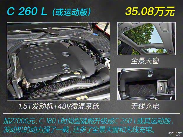 北京奔馳 奔馳C級(jí) 2019款 C 180 L 時(shí)尚型