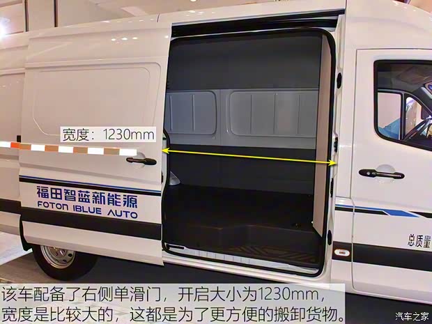 福田汽车 图雅诺EV 2019款 智蓝纯电动厢式运输车