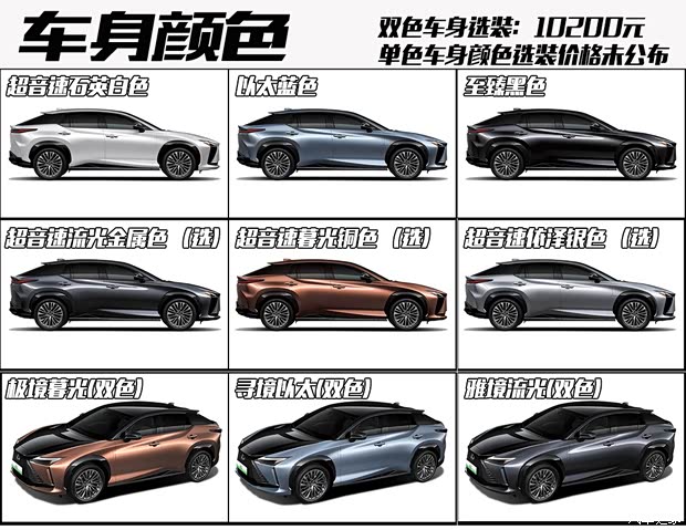 雷克萨斯 雷克萨斯RZ 2023款 450e 四驱纵行版