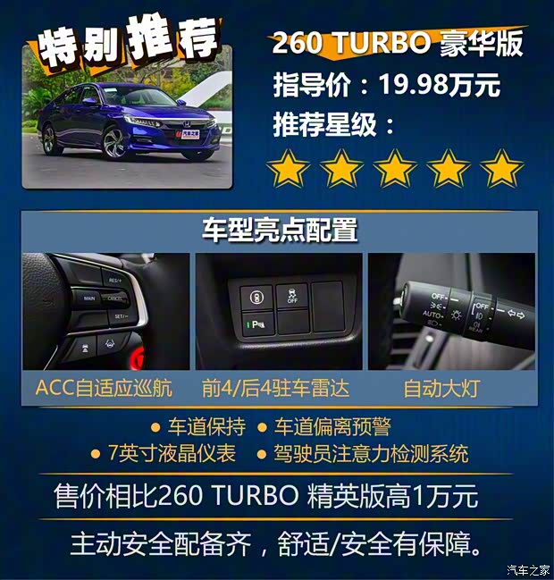 廣汽本田 雅閣 2018款 260TURBO 旗艦版