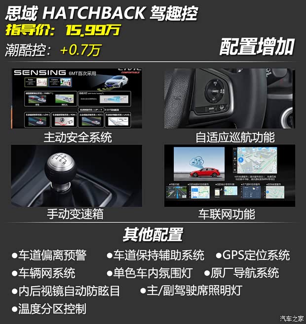 東風本田 思域 2021款 HATCHBACK 220TURBO CVT勁擎控