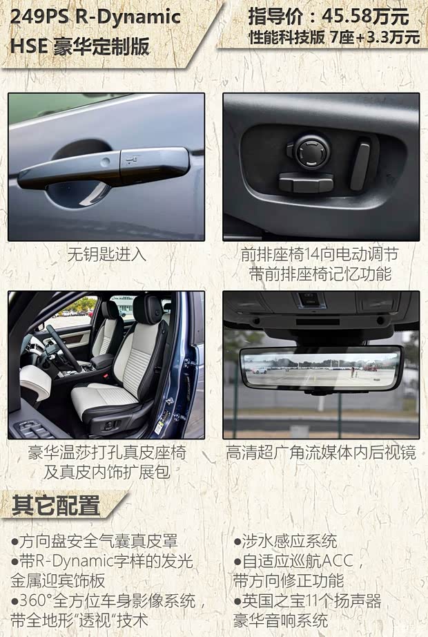 奇瑞捷豹路虎 发现运动版 2020款 249PS R-Dynamic HSE 豪华定制版
