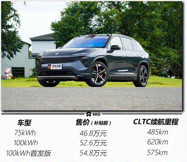 蔚来 蔚来ES7 2022款 100kWh 首发版 蔚来 蔚来ES7 2022款 100kWh 首发版