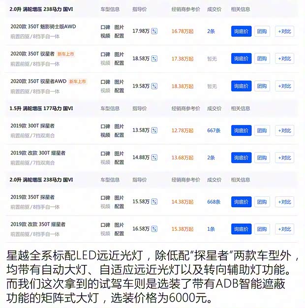 吉利汽車 星越 2020款 350T 馭星者AWD