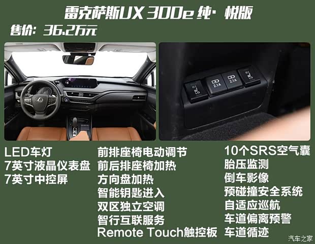 雷克薩斯 雷克薩斯UX新能源 2020款 300e 純·享版