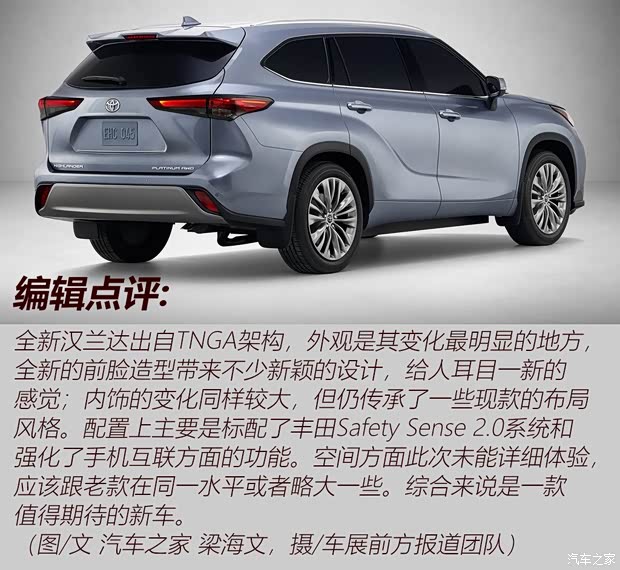 丰田(进口) 汉兰达(进口) 2020款 基本型