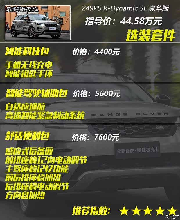 奇瑞捷豹路虎 揽胜极光 2021款 极光L 249PS R-Dynamic First edition 首发版