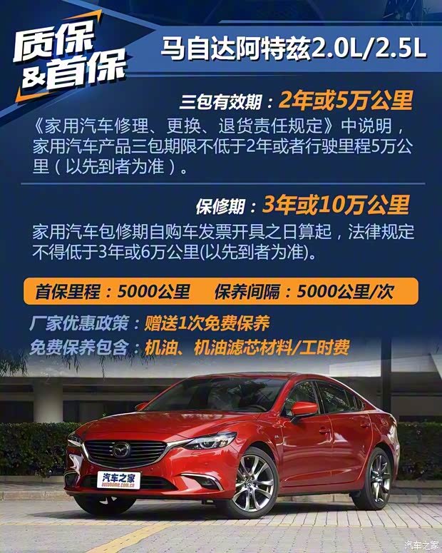 一汽馬自達 阿特茲 2018款 2.5L 藍天至尊版