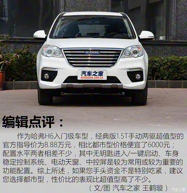 长城汽车 哈弗H6 2017款 经典版 1.5T 手动两驱超值型