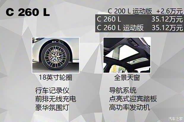 北京奔馳 奔馳C級 2022款 C 260 L 運動版 北京奔馳 奔馳C級 2022款 C 260 L 運動版