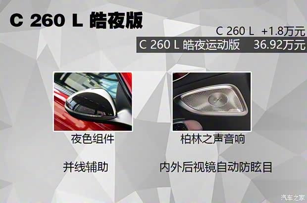 北京奔馳 奔馳C級 2022款 C 260 L 皓夜運動版 北京奔馳 奔馳C級 2022款 C 260 L 皓夜運動版