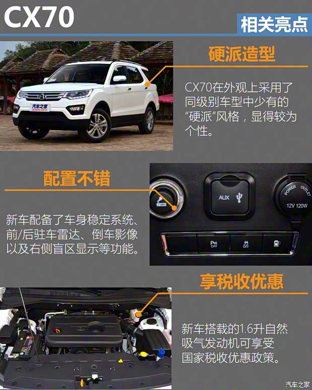 長安汽車 長安CX70 2016款 1.6L 手動豪華型 長安汽車 長安CX70 2016款 1.6L 手動豪華型