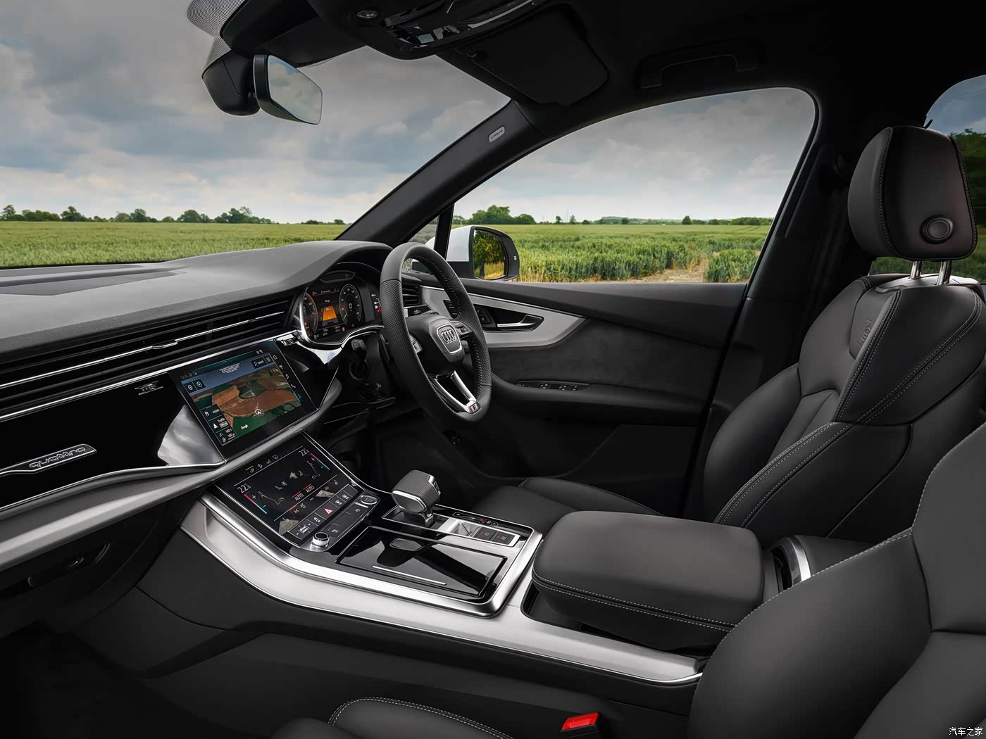 奥迪q7新能源|2020款 55 tfsi e quattro s line 英国版|外观|内饰