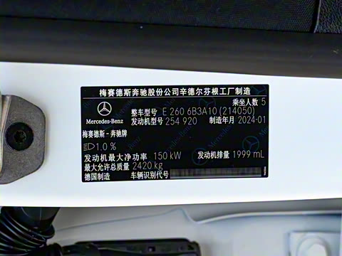 2024�� E 260 �˶���